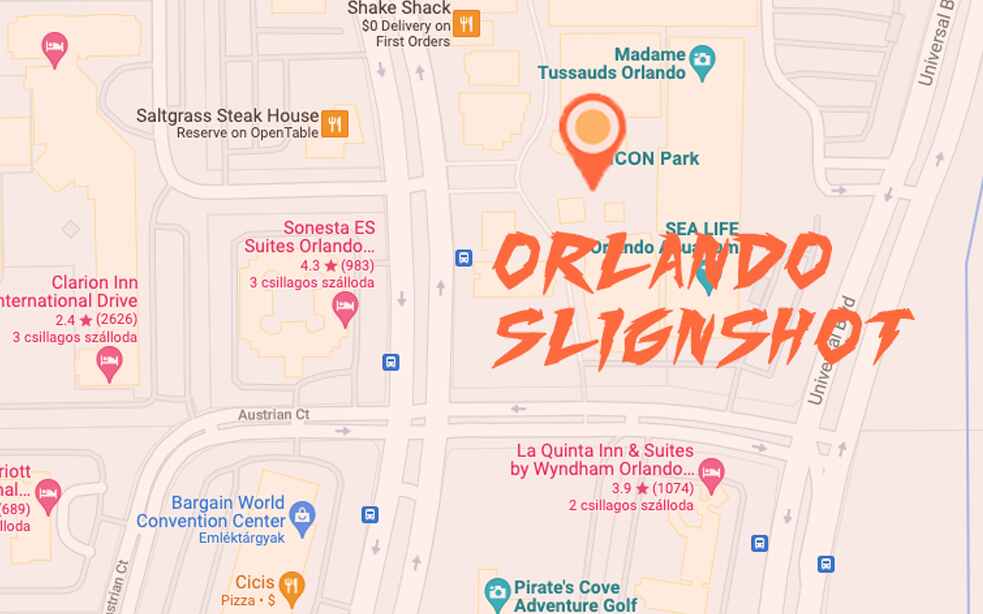Orlando Slingshot Map